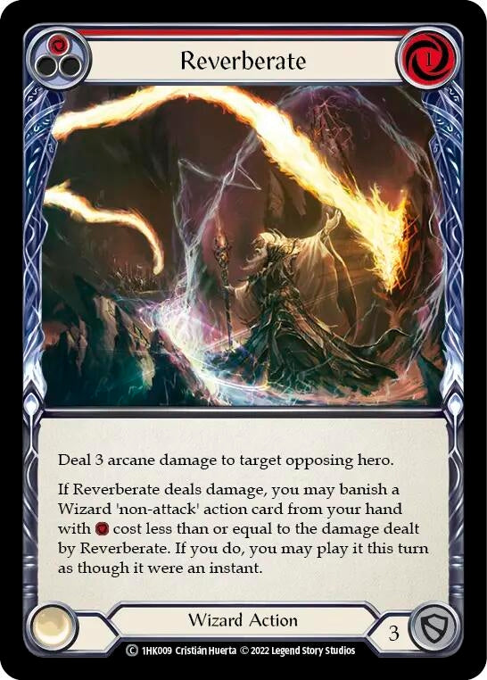 Image for Reverberate (Red) (Historic Pack 1 Blitz Deck: Kano) (1HK009) - Flesh and Blood TCG