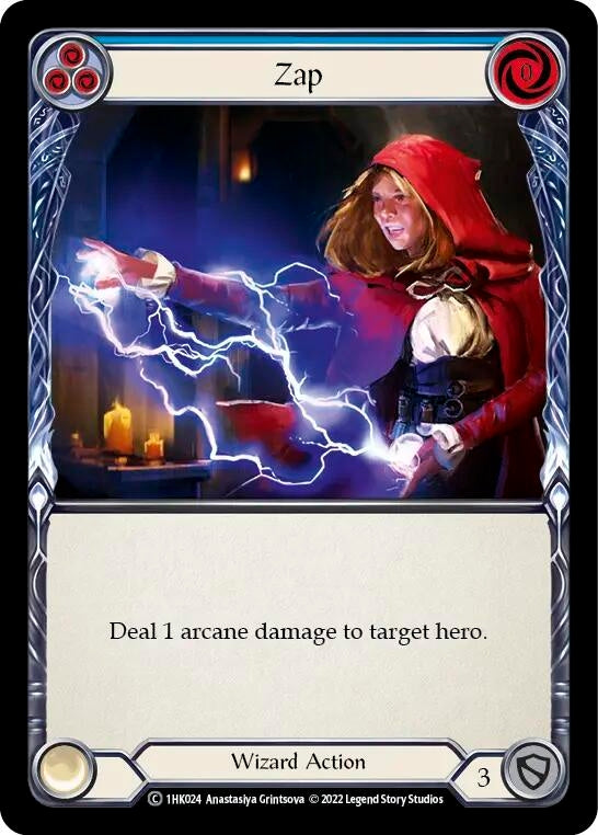 Image for Zap (Blue) (Historic Pack 1 Blitz Deck: Kano) (1HK024) - Flesh and Blood TCG