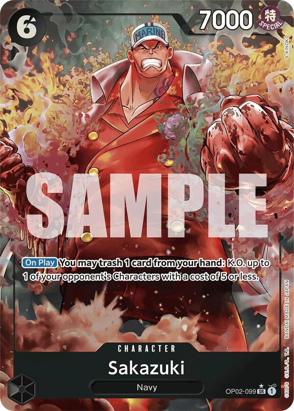 Image for Sakazuki (Alternate Art) (Premium Booster -The Best-) (OP02-099) - One Piece Card Game