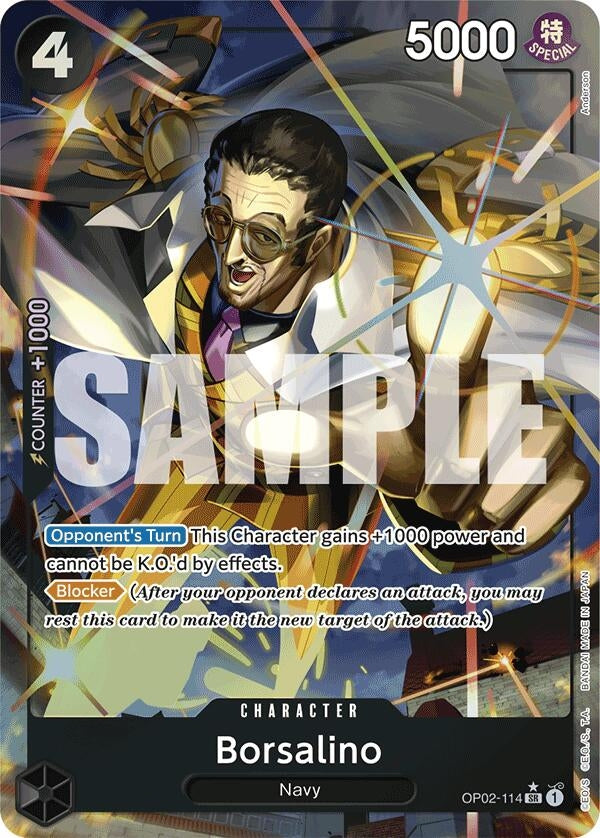 Image for Borsalino (Alternate Art) (Premium Booster -The Best-) (OP02-114) - One Piece Card Game