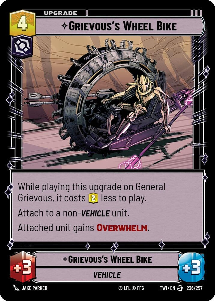 Image for Grievous's Wheel Bike (Twilight of the Republic) (236/257) - Star Wars: Unlimited