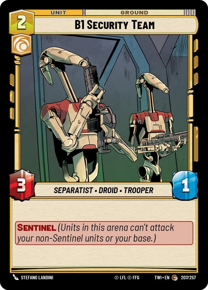 Image for B1 Security Team (Twilight of the Republic) (207/257) - Star Wars: Unlimited