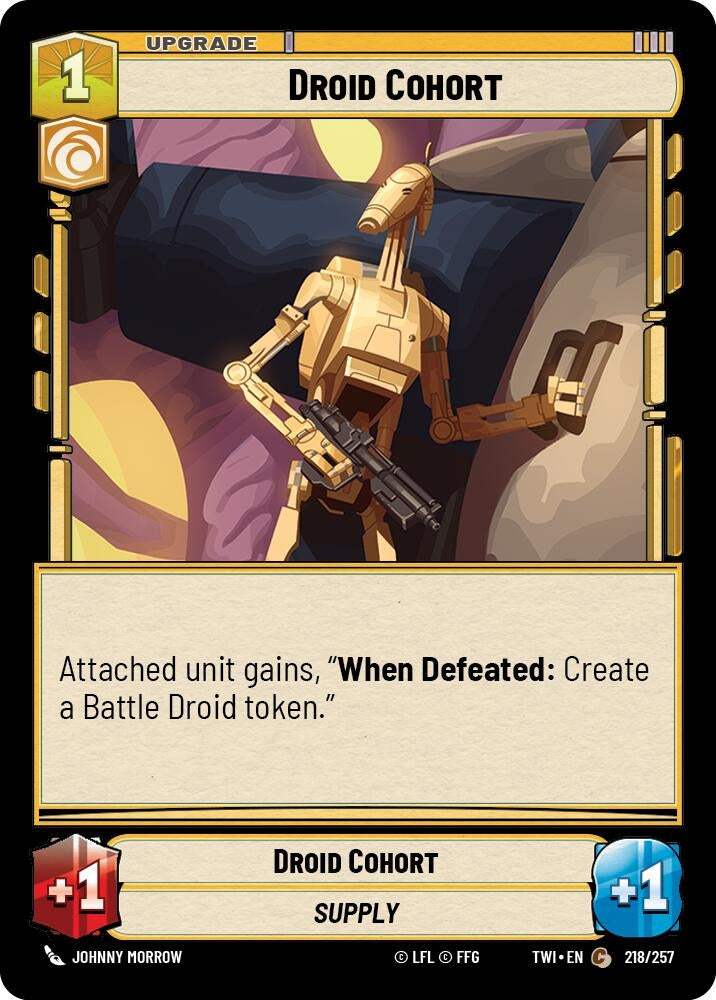 Image for Droid Cohort (Twilight of the Republic) (218/257) - Star Wars: Unlimited