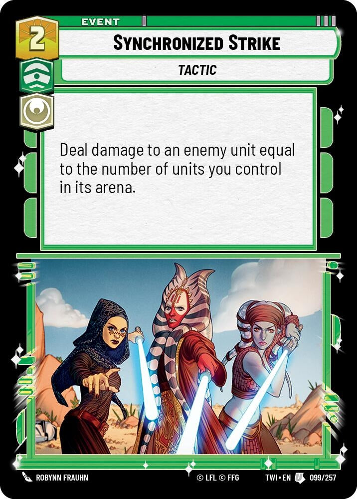 Image for Synchronized Strike (Twilight of the Republic) (099/257) - Star Wars: Unlimited