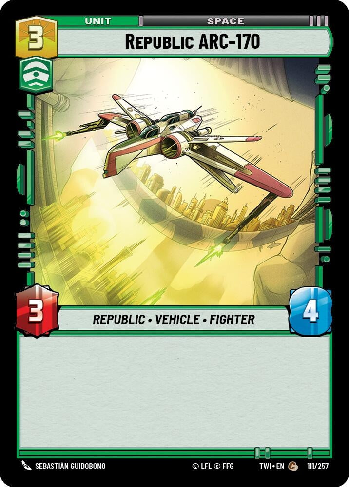 Image for Republic ARC-170 (Twilight of the Republic) (111/257) - Star Wars: Unlimited