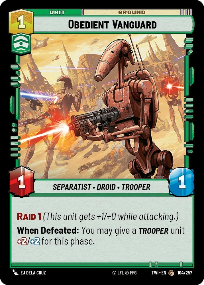Image for Obedient Vanguard (Twilight of the Republic) (104/257) - Star Wars: Unlimited