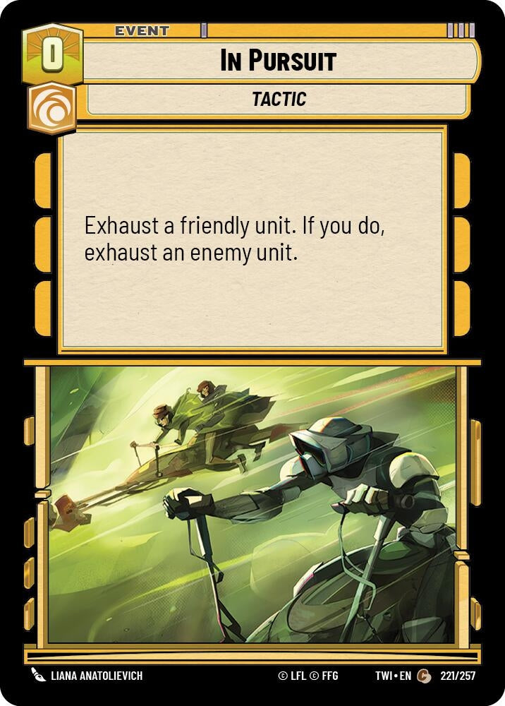 Image for In Pursuit (Twilight of the Republic) (221/257) - Star Wars: Unlimited