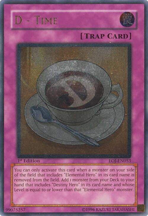 Image for D - Time (UTR) (Enemy of Justice) (EOJ-EN053) - YuGiOh