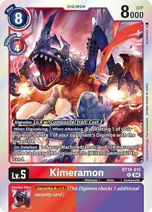 Image for Kimeramon - BT18-015 (BT18-19) (BT18-015 R) - Digimon Card Game