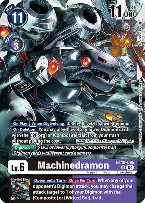 Image for Machinedramon - BT19-065 (BT18-19) (BT19-065 U) - Digimon Card Game
