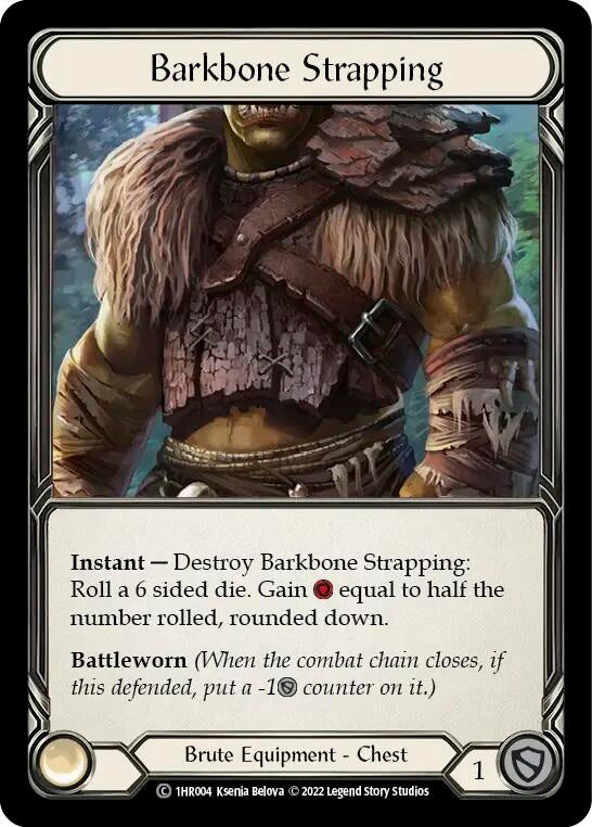 Image for Barkbone Strapping (Historic Pack 1 Blitz Deck: Rhinar) (1HR004) - Flesh and Blood TCG
