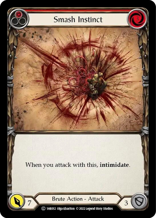 Image for Smash Instinct (Red) (Historic Pack 1 Blitz Deck: Rhinar) (1HR012) - Flesh and Blood TCG
