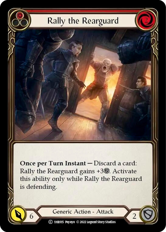 Image for Rally the Rearguard (Red) (Historic Pack 1 Blitz Deck: Rhinar) (1HR015) - Flesh and Blood TCG
