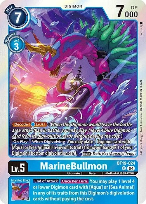 Image for MarineBullmon (BT18-19) (BT19-024 R) - Digimon Card Game