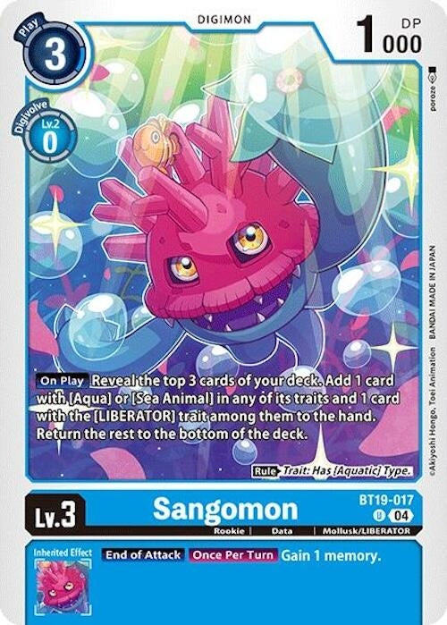 Image for Sangomon (BT18-19) (BT19-017 U) - Digimon Card Game