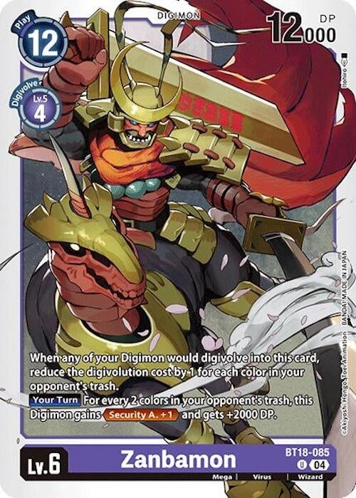 Image for Zanbamon (BT18-19) (BT18-085 U) - Digimon Card Game