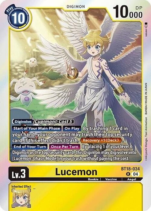 Image for Lucemon (BT18-19) (BT18-034 R) - Digimon Card Game