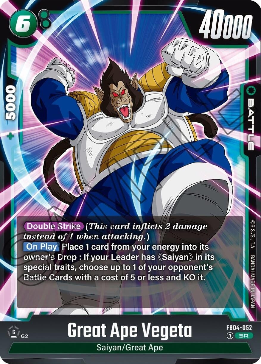 Image for Great Ape Vegeta (Ultra Limit) (FB04-052) - Dragon Ball Super: Fusion World