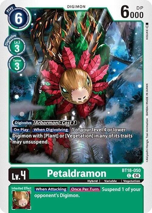 Image for Petaldramon (BT18-19) (BT18-050 C) - Digimon Card Game