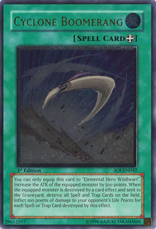 Image for Cyclone Boomerang (UTR) (Shadow of Infinity) (SOI-EN042) - YuGiOh