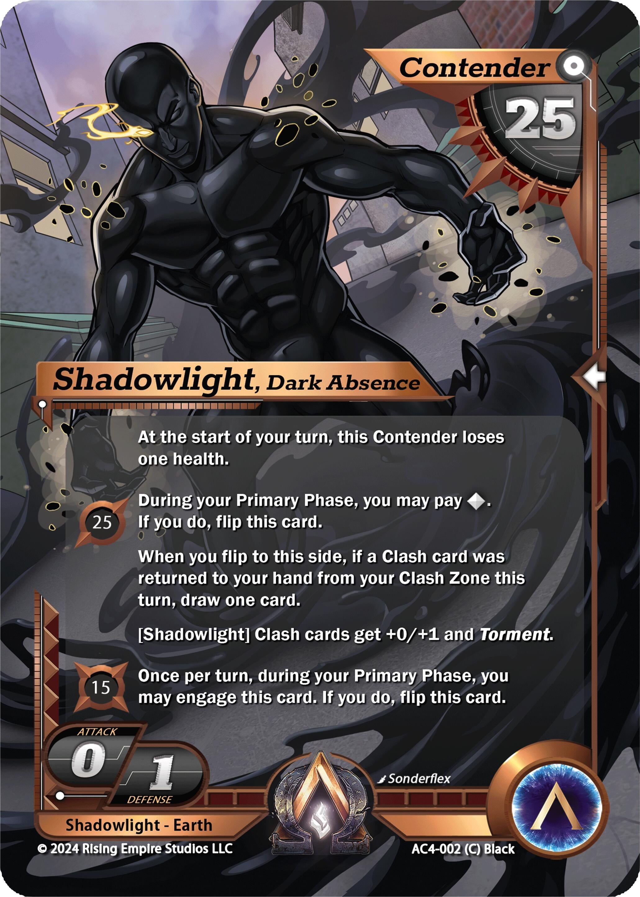 Image for Shadowlight, Dark Absence (Genesis Returns) (AC4-002) - Alpha Clash