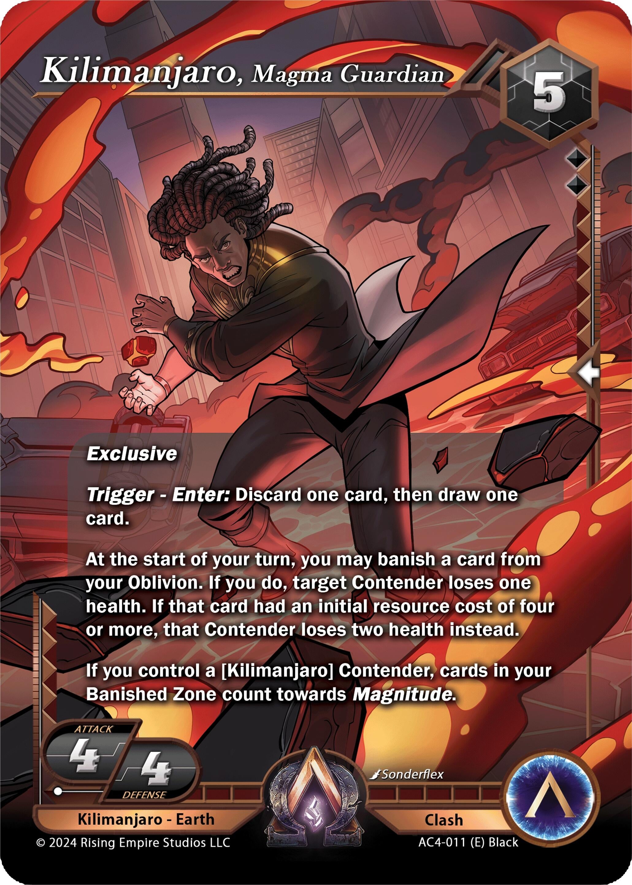 Image for Kilimanjaro, Magma Guardian (Genesis Returns) (AC4-011) - Alpha Clash
