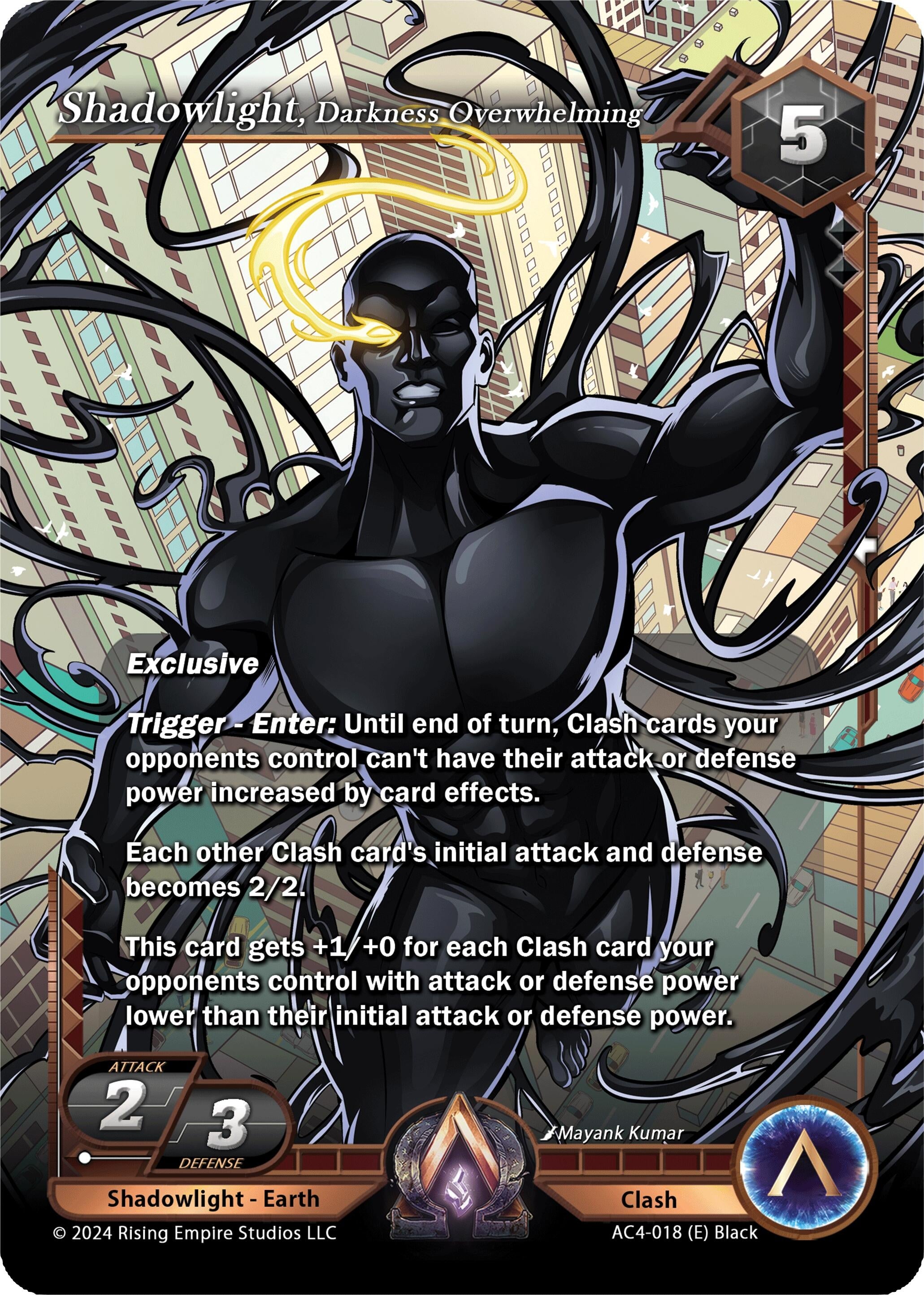 Image for Shadowlight, Darkness Overwhelming (Genesis Returns) (AC4-018) - Alpha Clash
