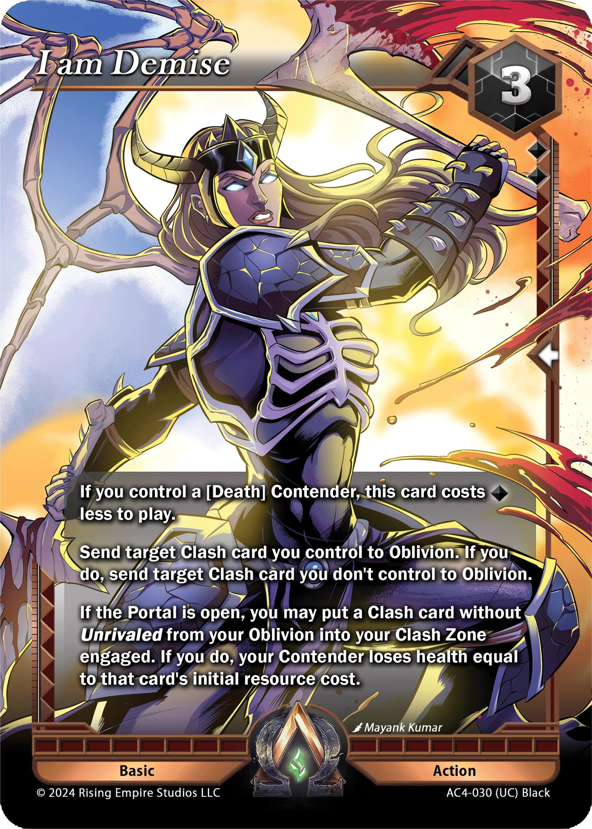 Image for I am Demise (Genesis Returns) (AC4-030) - Alpha Clash