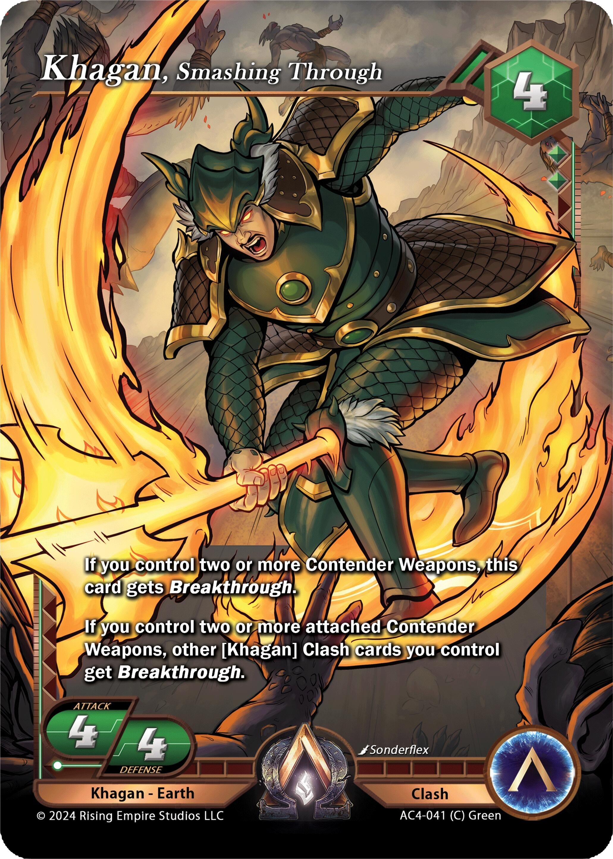 Image for Khagan, Smashing Through (Genesis Returns) (AC4-041) - Alpha Clash