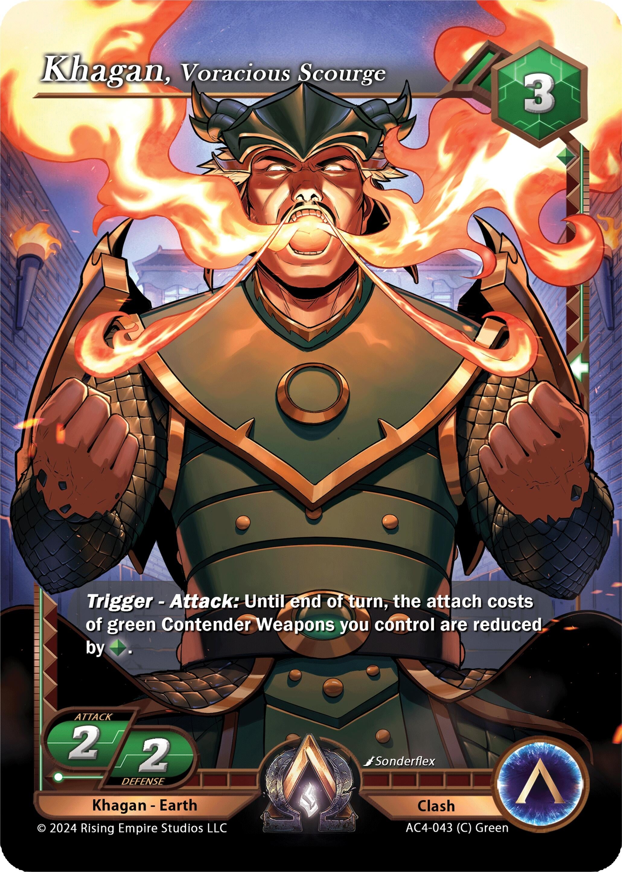 Image for Khagan, Voracious Scourge (Genesis Returns) (AC4-043) - Alpha Clash