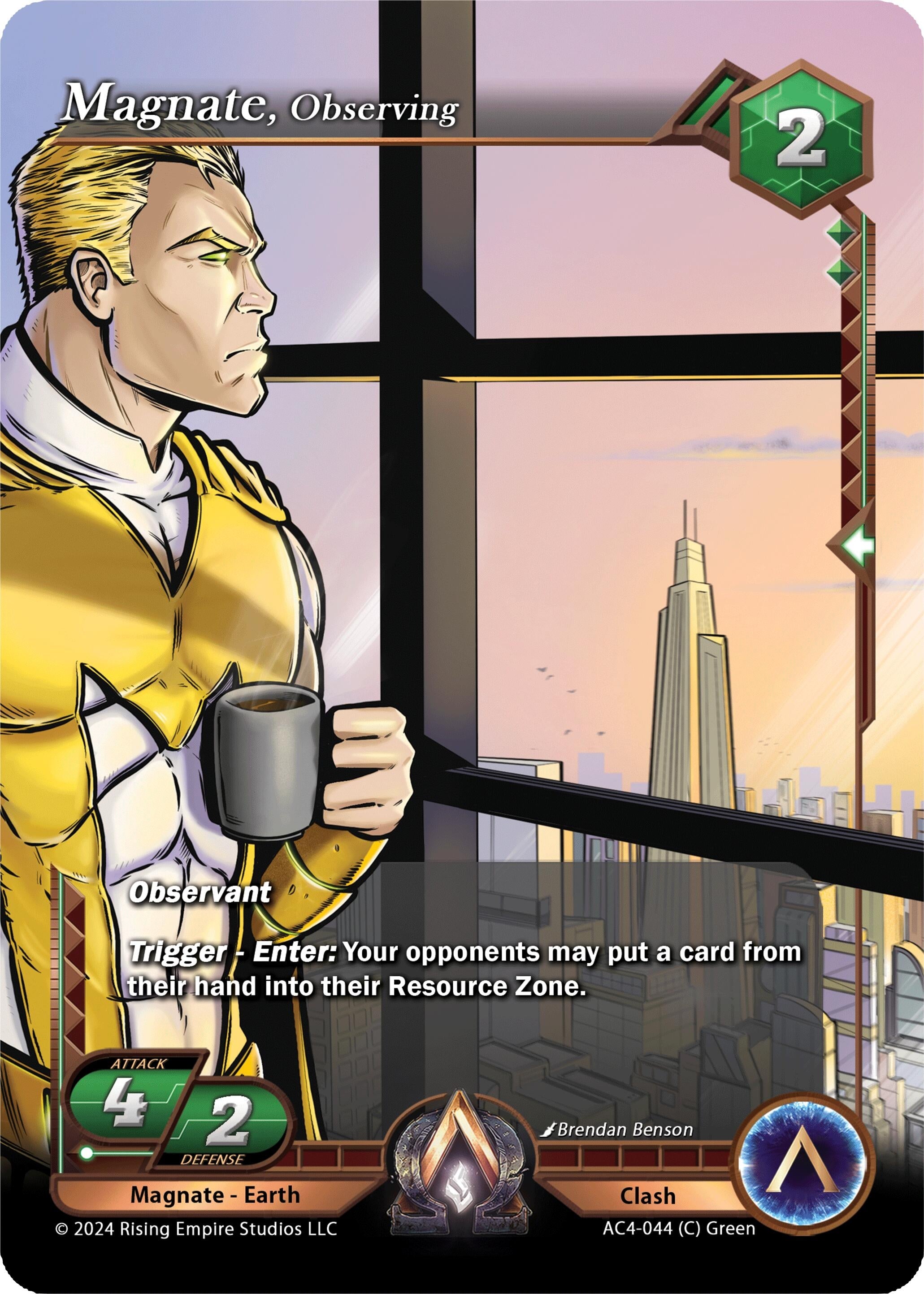 Image for Magnate, Observing (Genesis Returns) (AC4-044) - Alpha Clash