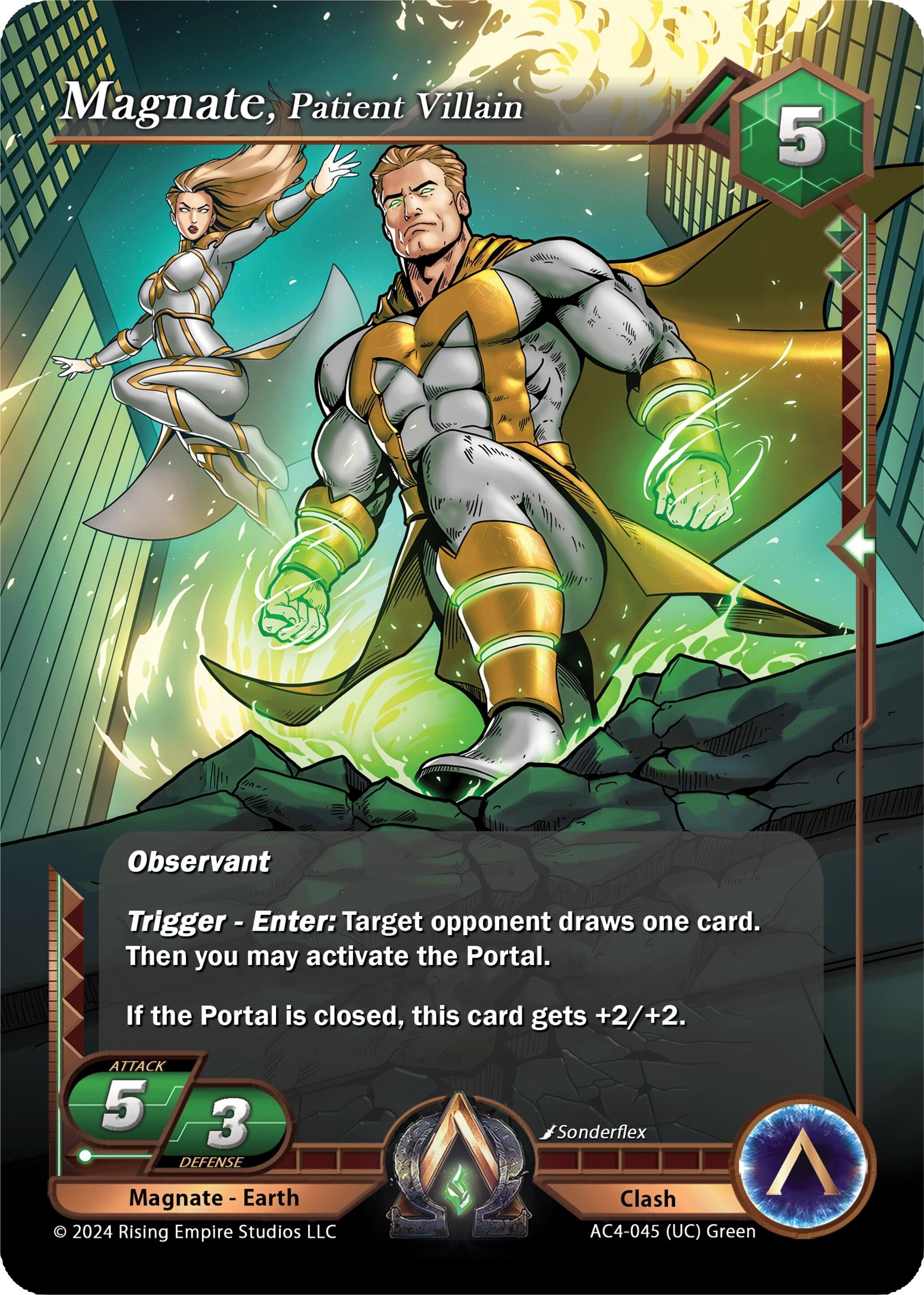 Image for Magnate, Patient Villain (Genesis Returns) (AC4-045) - Alpha Clash