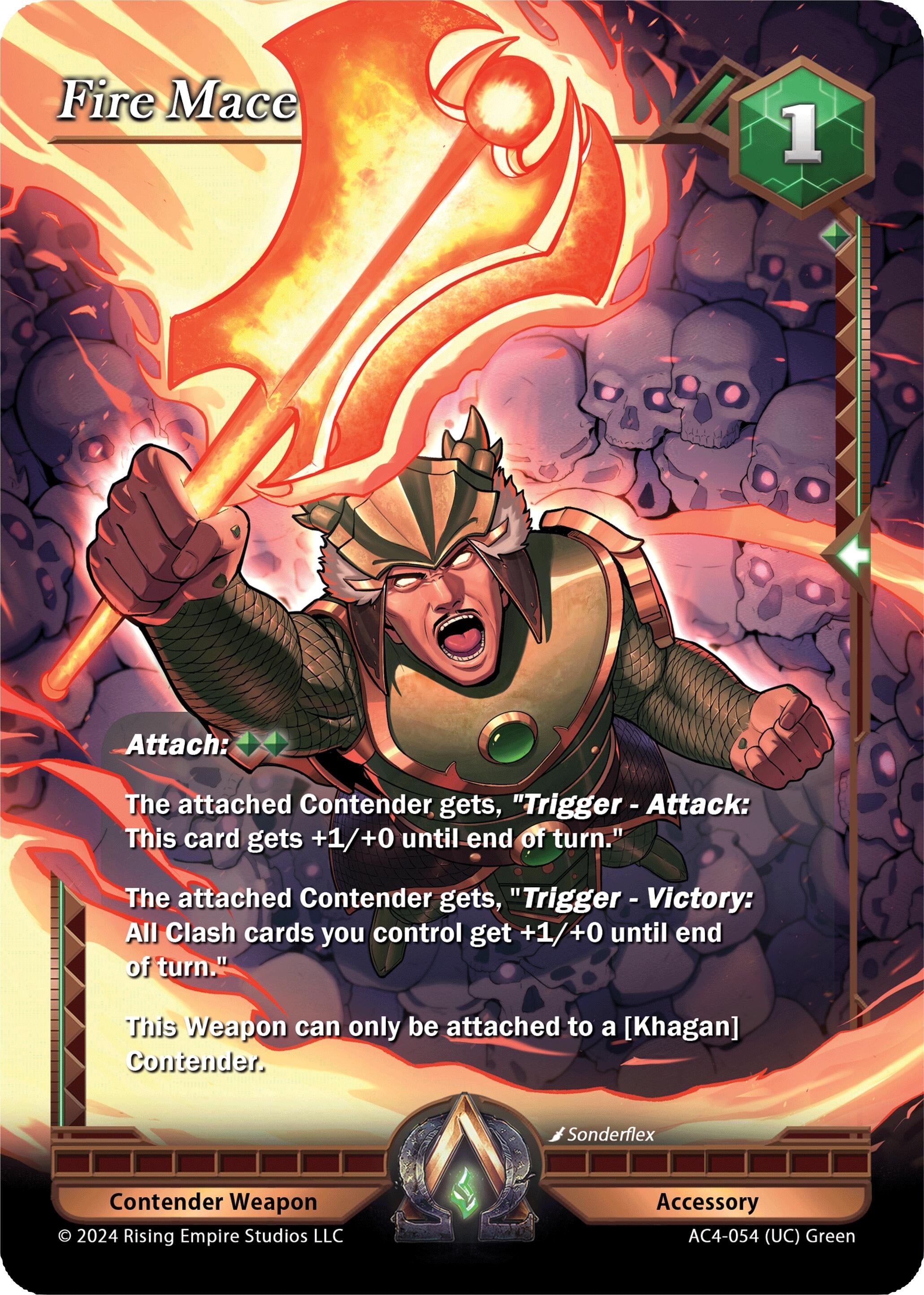 Image for Fire Mace (Genesis Returns) (AC4-054) - Alpha Clash