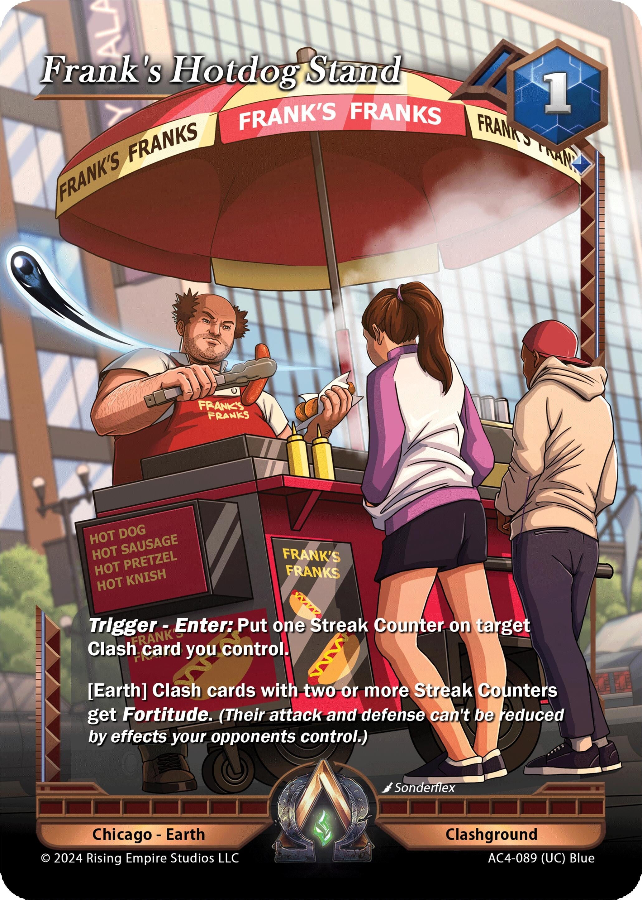 Image for Frank's Hotdog Stand (Genesis Returns) (AC4-089) - Alpha Clash