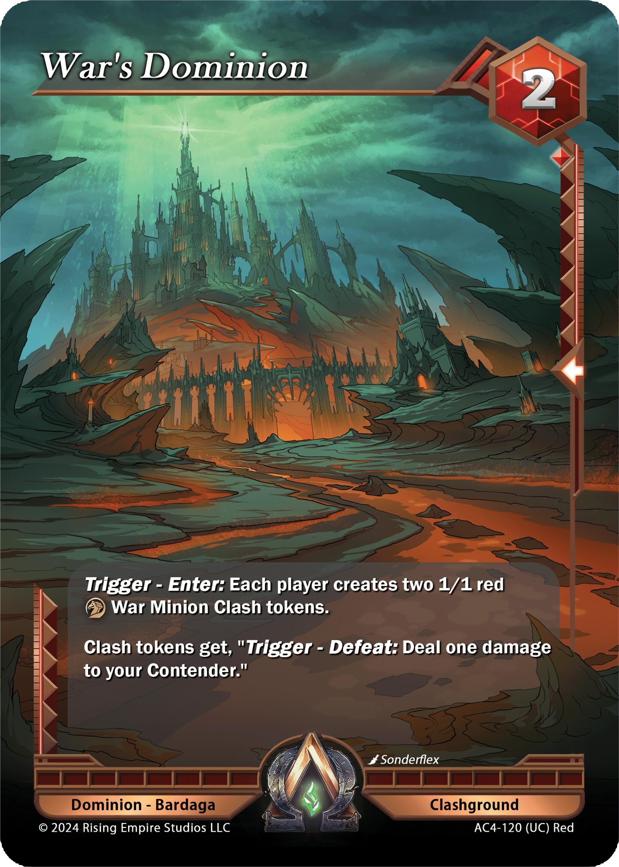 Image for War's Dominion (Genesis Returns) (AC4-120) - Alpha Clash