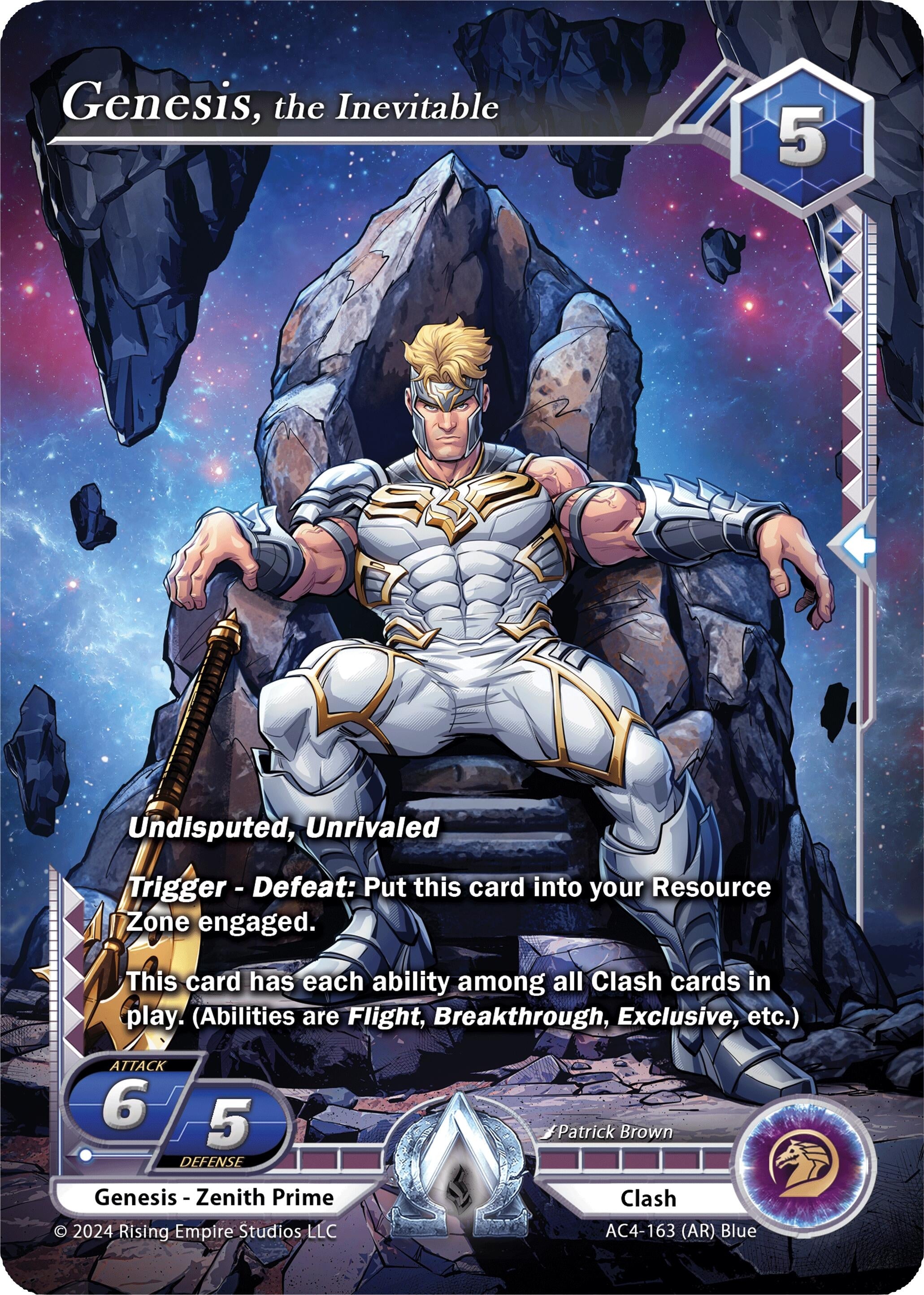 Image for Genesis, the Inevitable (Alpha Rare) (Genesis Returns) (AC4-163) - Alpha Clash