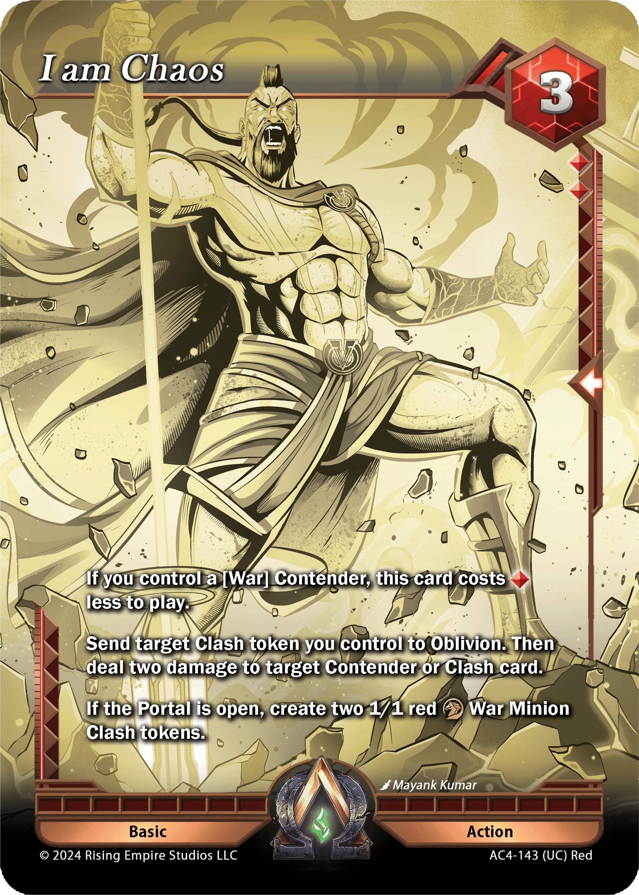 Image for I am Chaos (Gold) (Genesis Returns) (AC4-143) - Alpha Clash