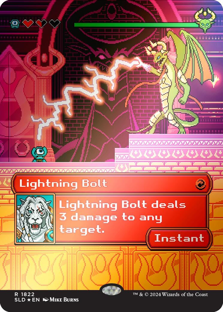 Image for Lightning Bolt (1822) (Rainbow Foil) (Secret Lair Drop Series) (1822) - Magic: The Gathering