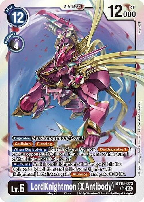 Image for LordKnightmon (X Antibody) (BT18-19) (BT19-073 SR) - Digimon Card Game