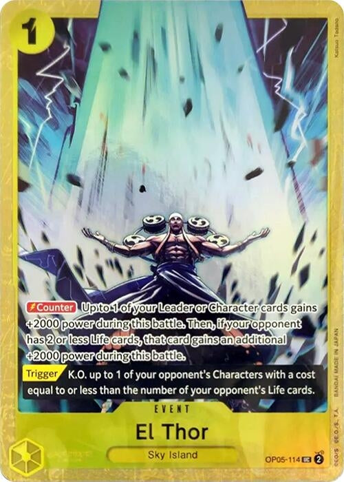 Image for El Thor (Premium Card Collection -Best Selection Vol. 2-) (One Piece Promotion Cards) (OP05-114) - One Piece Card Game