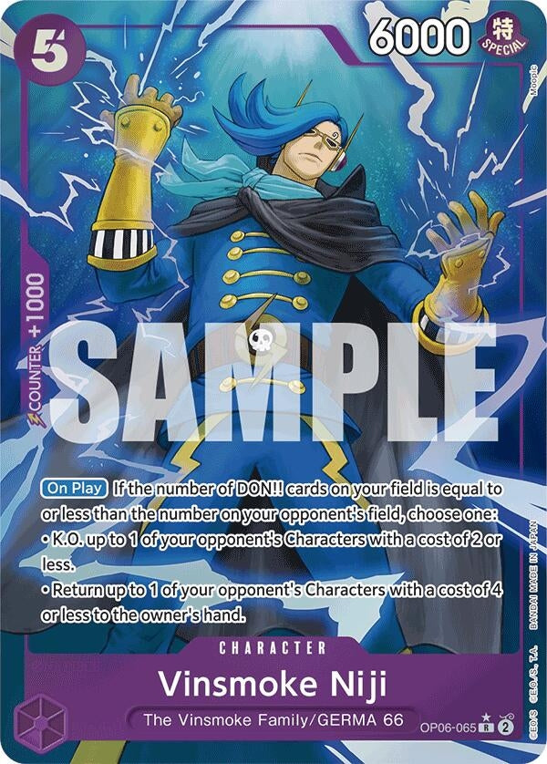 Image for Vinsmoke Niji (OP06-065) (Full Art) (Premium Booster -The Best-) (OP06-065) - One Piece Card Game