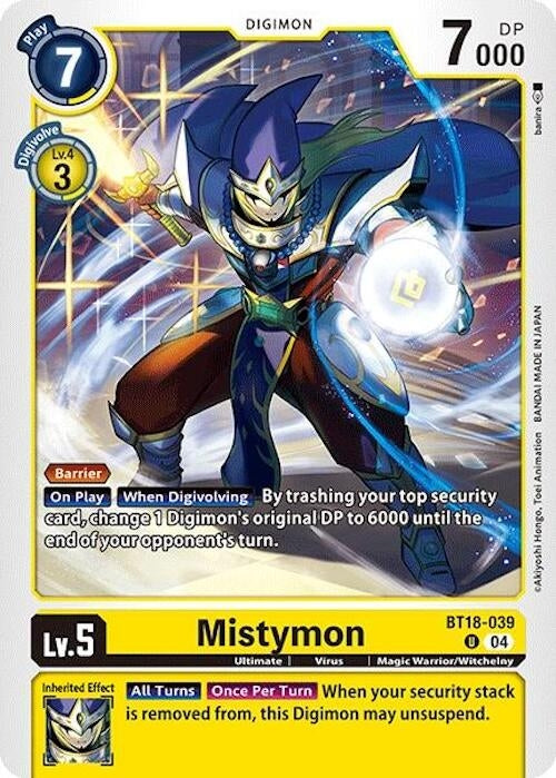 Image for Mistymon (BT18-19) (BT18-039 U) - Digimon Card Game