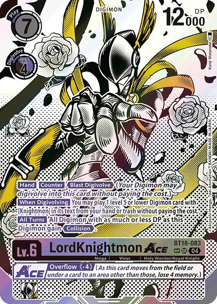Image for LordKnightmon ACE (Textured) (BT18-19) (BT18-083 SR) - Digimon Card Game