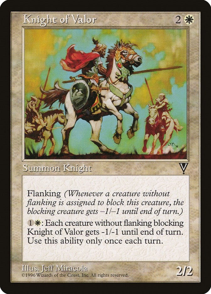 Image for Knight of Valor (Visions) - Magic: The Gathering