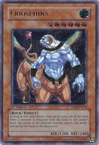 Image for Criosphinx (UTR) (The Lost Millennium) (TLM-EN013) - YuGiOh
