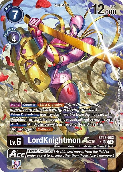 Image for LordKnightmon ACE (Alternate Art) (BT18-19) (BT18-083 SR) - Digimon Card Game