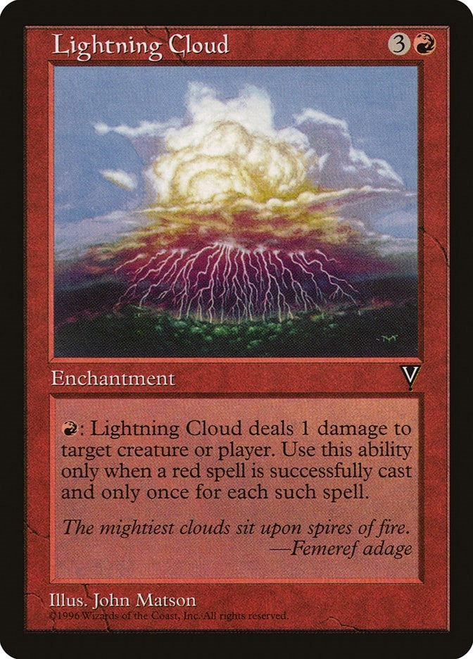 Image for Lightning Cloud (Visions) - Magic: The Gathering