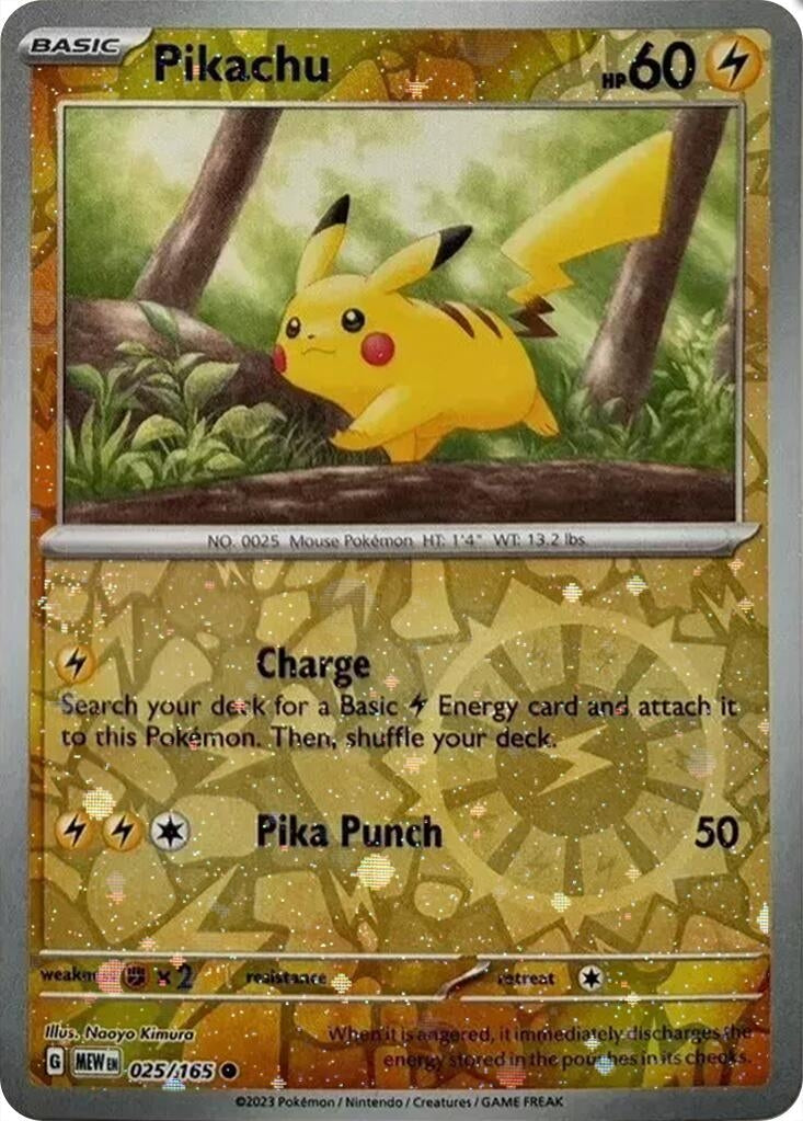Image for Pikachu - 025/165 (Cosmos Holo) (Costco Exclusive) (Miscellaneous Cards & Products) (025/165) - Pokemon