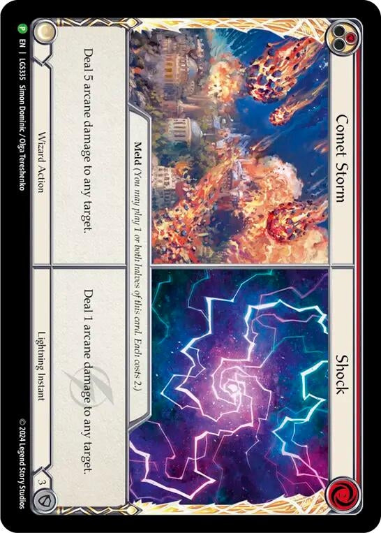 Image for Comet Storm // Shock (Flesh and Blood: Promo Cards) (LGS335) - Flesh and Blood TCG