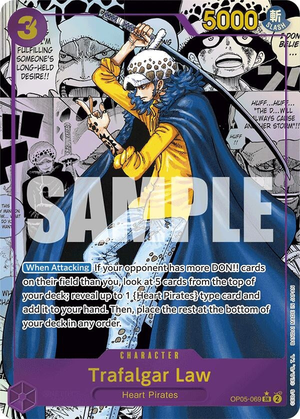 Image for Trafalgar Law (OP05-069) (Manga) (Premium Booster -The Best-) (OP05-069) - One Piece Card Game